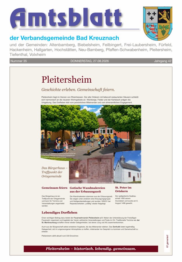 Amtsblatt der VG Bad Kreuznach Logo
